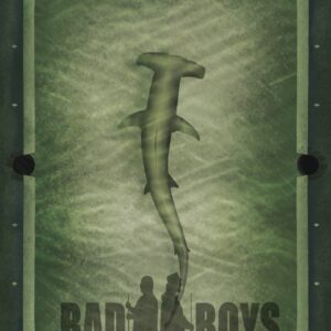 Bad Boys Hammer Head Shark Towel (Blue or Green)