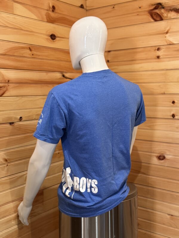 Bad Boys Hustlin Heather Blue T-Shirt (Bad Boys side logo) - Image 3