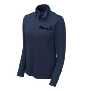 Bad Girls Dark Royal Heather 1/4 Zip Pullover