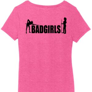 Bad Girls Fuchsia Frost T-Shirt  (front and back logo)