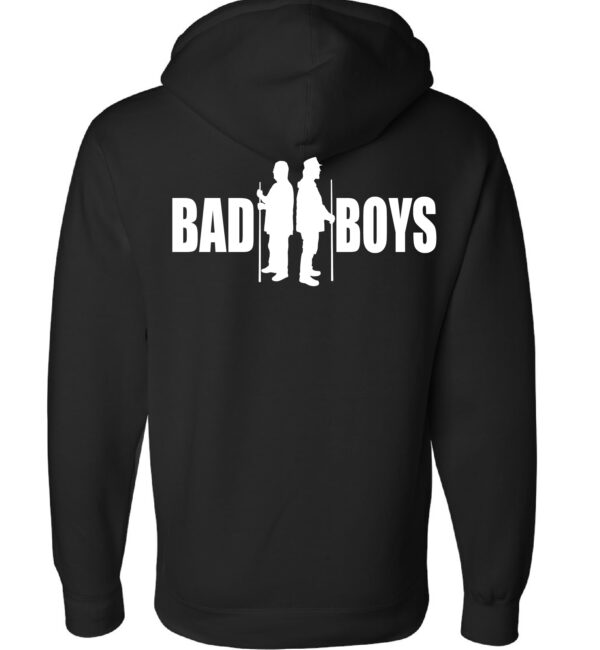 Bad Boys Black and White Hoodie (Independent Trading Company) - Image 3