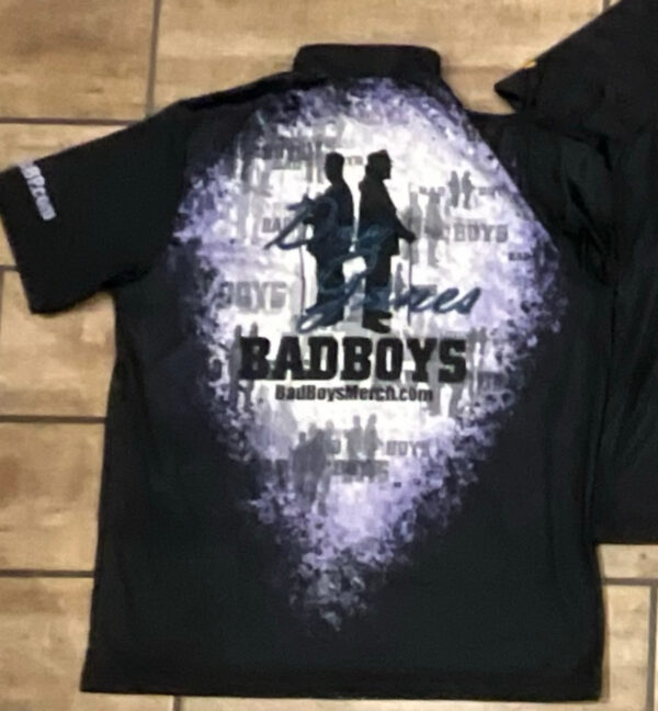 Bad Boys Sublimated Polo Black & Purple (Sponored Players Series)