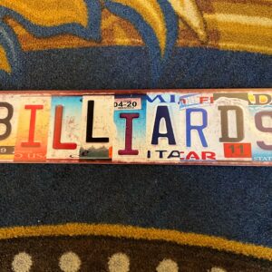 Billiards License Plate
